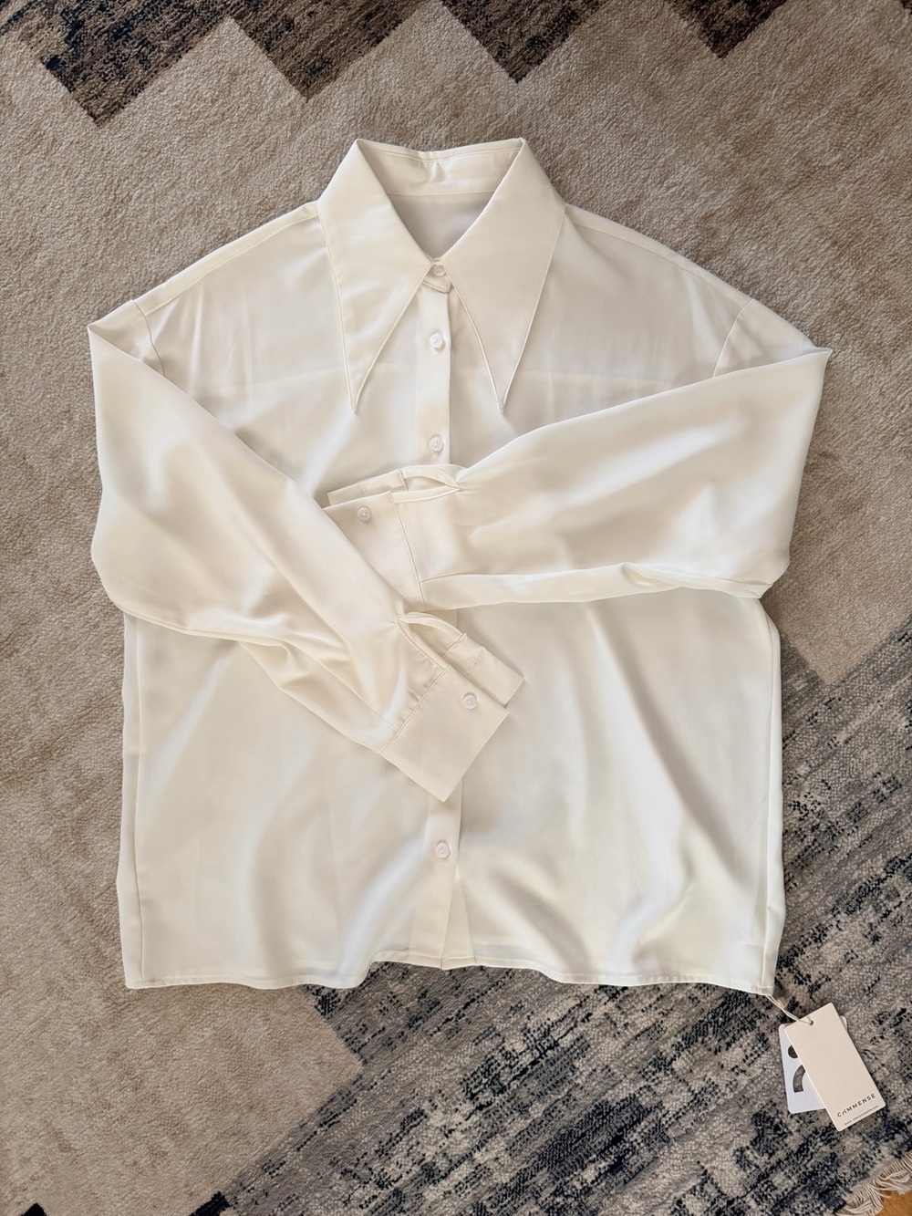 Cream Button-Up Shirt